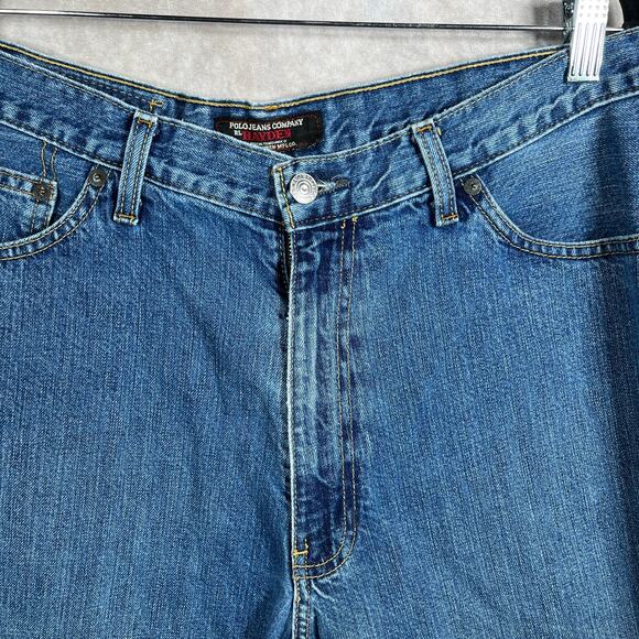 Vintage Polo Jeans Co. Ralph Lauren Hayden Shorts Mens 36 Blue Denim Jean Y2K - Picture 2 of 12